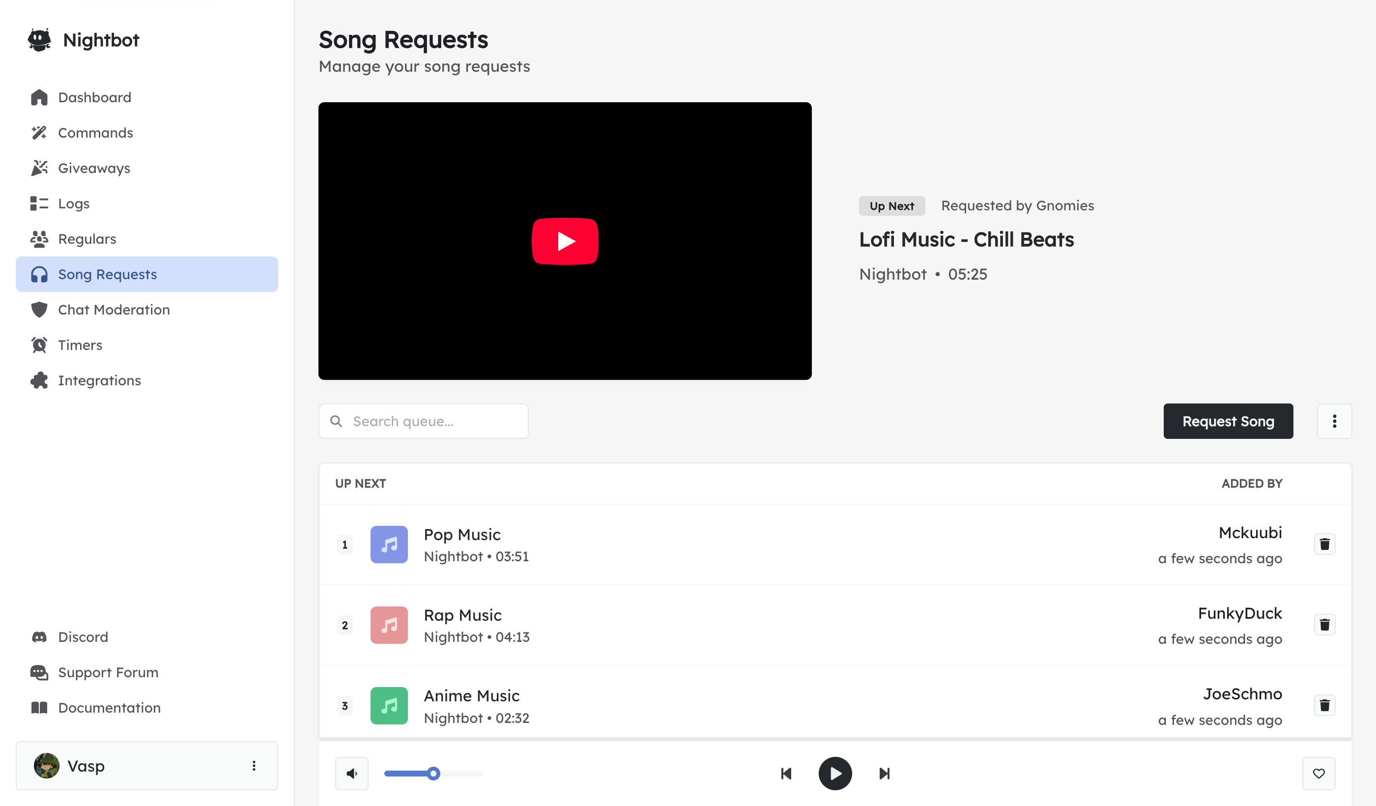 Song Requests Preview